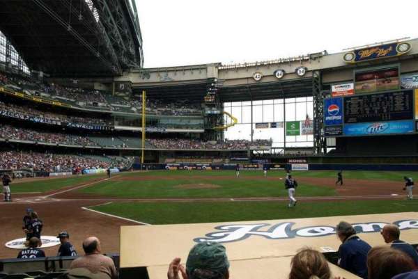 American Family Field, section: 114, row: 8, seat: 5