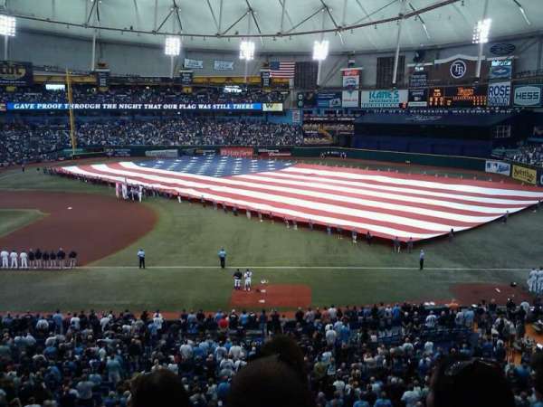 Tropicana Field, section: press level