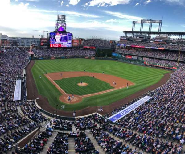 Coors Field, section: L329, row: 1, seat: 1