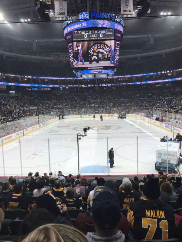 PPG Paints Arena, section: 107, row: P, seat: 7