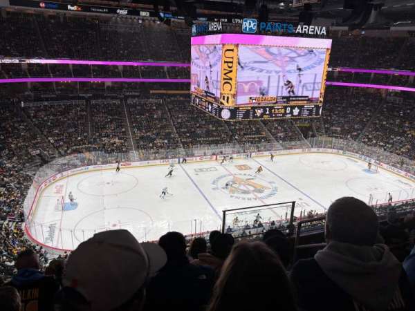 PPG Paints Arena, section: 205, row: E, seat: 4