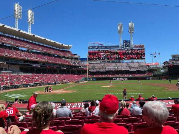 Great American Ball Park, section: 128, row: O, seat: 7