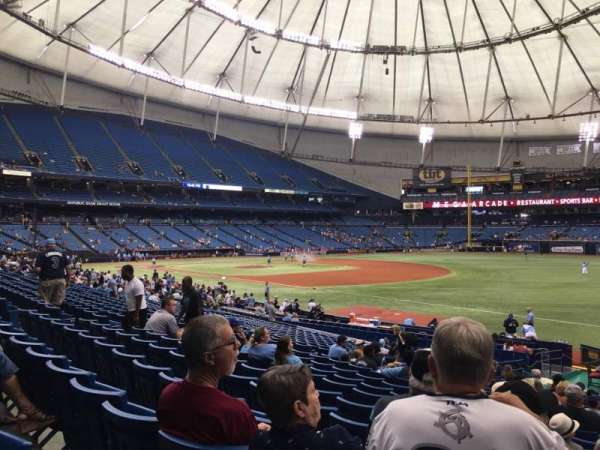 Tropicana Field, section: 130, row: BB, seat: 18