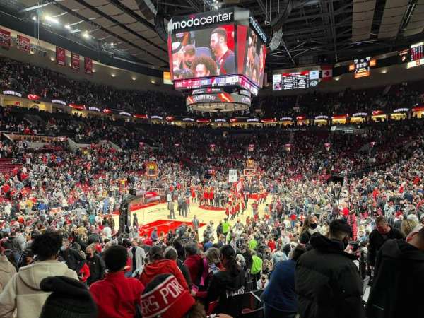 Moda Center, section: 116, row: J, seat: 11