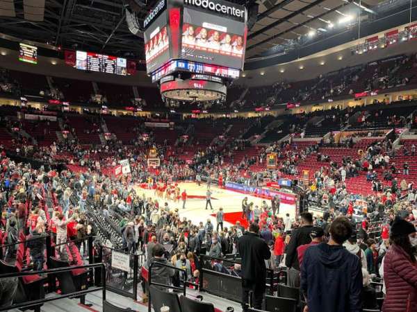 Moda Center, section: 108, row: H, seat: 14