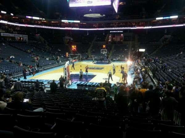 Spectrum Center, section: 109, row: P, seat: 2