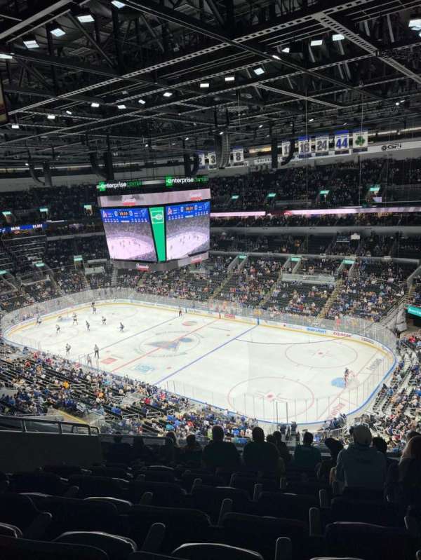 Enterprise Center, section: 333, row: L, seat: 14
