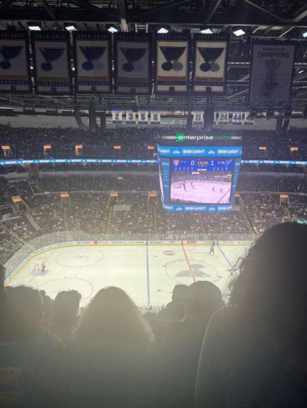 Enterprise Center, section: 304, row: P, seat: 5