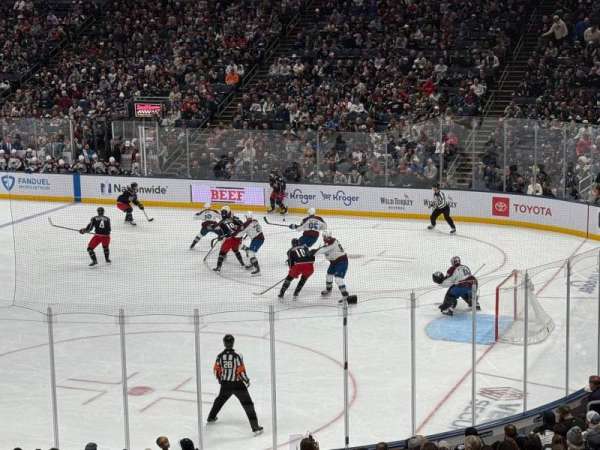 Nationwide Arena, section: 112, row: Y, seat: 4