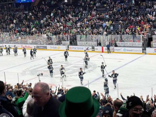 Nationwide Arena, section: 112, row: Y, seat: 24