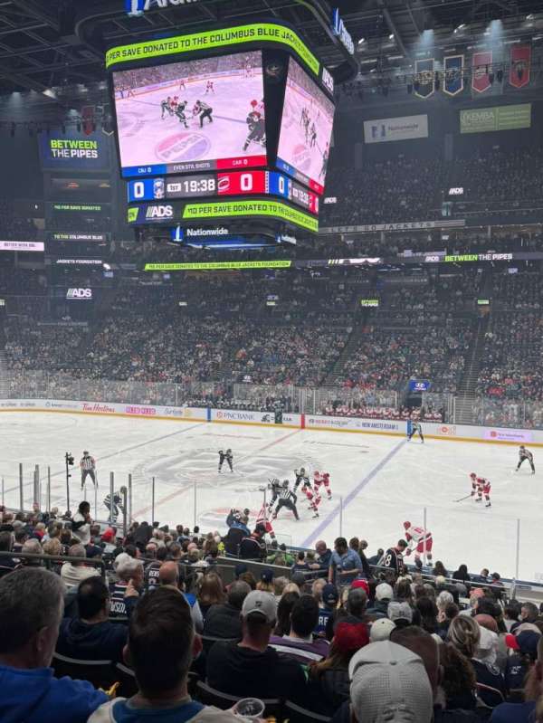 Nationwide Arena, section: 113, row: Y, seat: 12