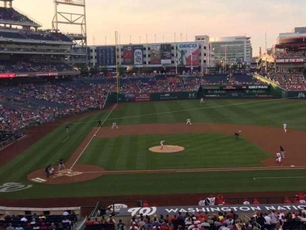 Nationals Park, section: 218, row: A, seat: 15