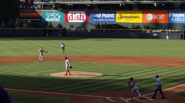Coors Field, section: 132, row: 30, seat: 12