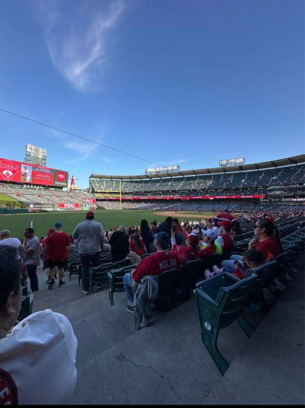 Angel Stadium, section: 104, row: X, seat: 12