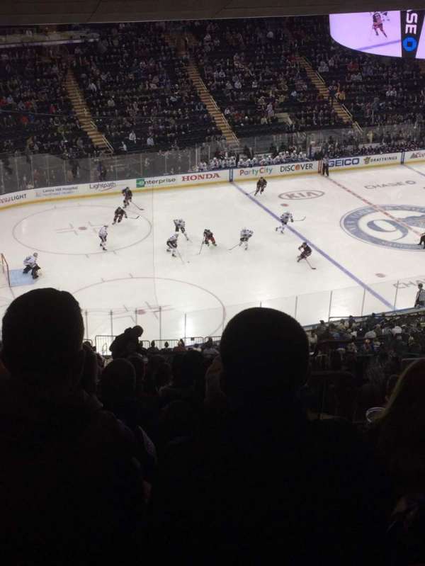 Madison Square Garden, section: 221, row: 18, seat: 20