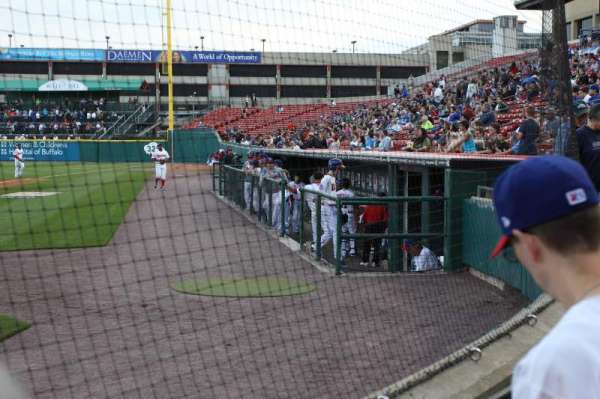 Sahlen Field, section: 102, row: B, seat: 13