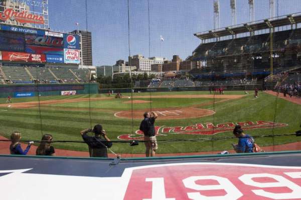Progressive Field, section: 155, row: F, seat: 2