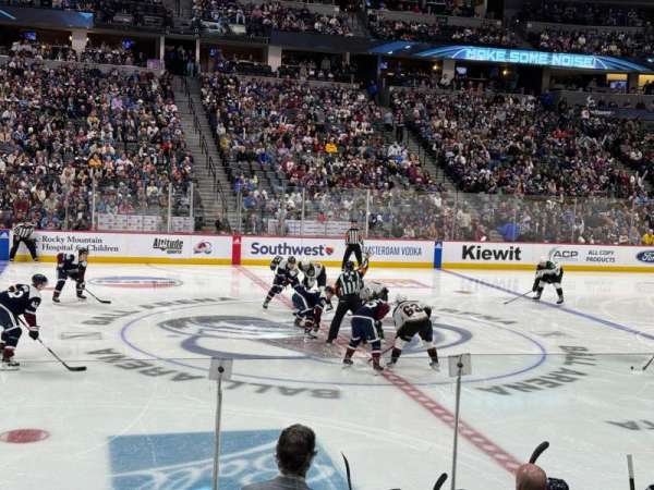 Ball Arena, section: 102, row: 8, seat: 10