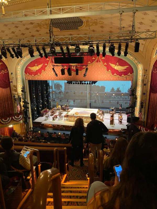 Bernard B. Jacobs Theatre, section: Mezzanine R, row: J, seat: 2