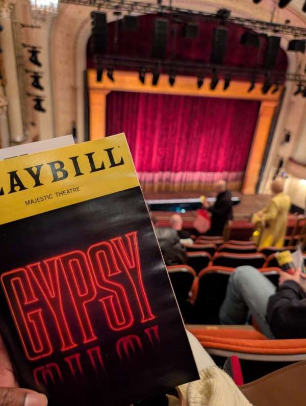 Majestic Theatre, section: Front Mezzanine L, row: G, seat: 11