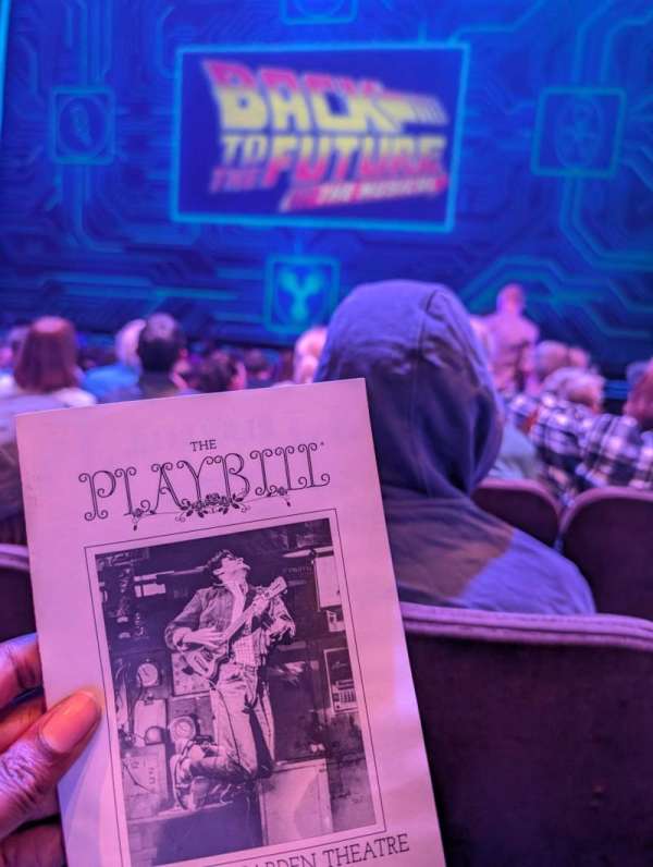 Winter Garden Theatre, section: Orchestra C, row: H, seat: 103