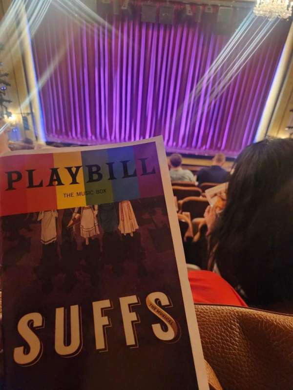 Music Box Theatre, section: Mezzanine C, row: J, seat: 107