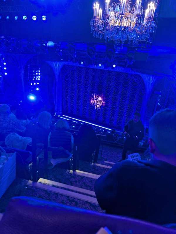 Lunt-Fontanne Theatre, section: Middle Mezzanine R, row: E, seat: 2