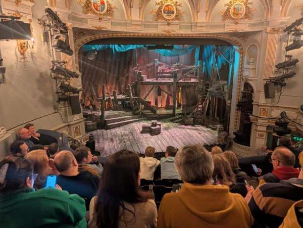 Ambassadors Theatre, section: Circle, row: F, seat: 15