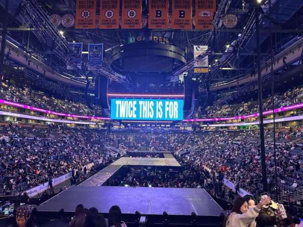 TD Garden, row: 21, seat: 26