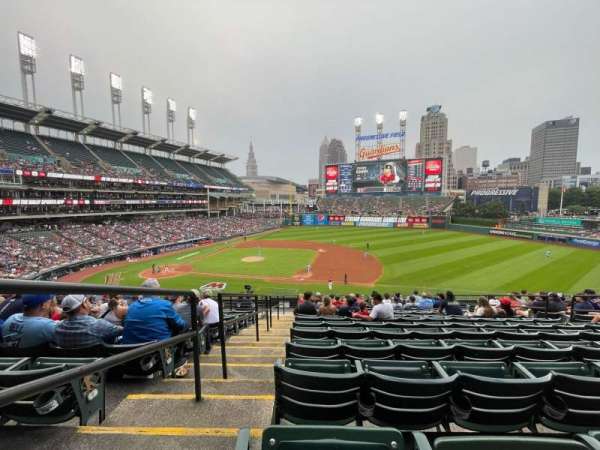 Progressive Field, section: 340, row: M, seat: 10