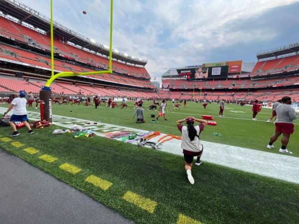 Huntington Bank Field, section: F20, row: 1, seat: 14