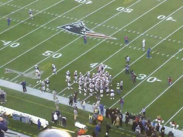 Gillette Stadium, section: 305, row: 12, seat: 5