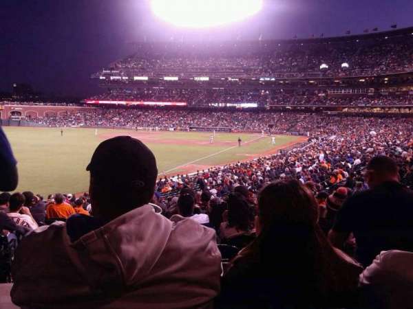 Oracle Park, section: 134, row: 33, seat: 12
