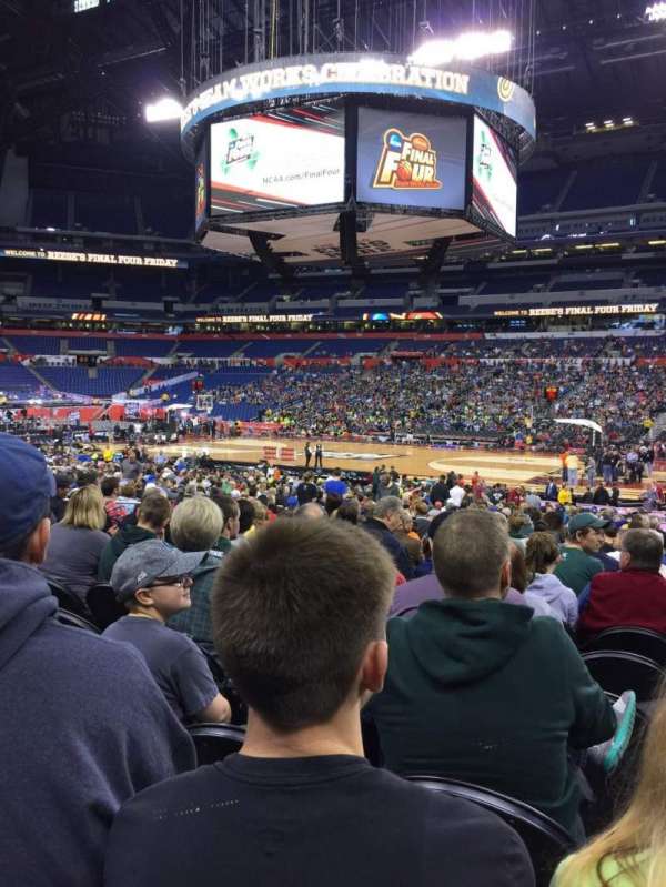 Lucas Oil Stadium, section: 111, row: KK, seat: 1