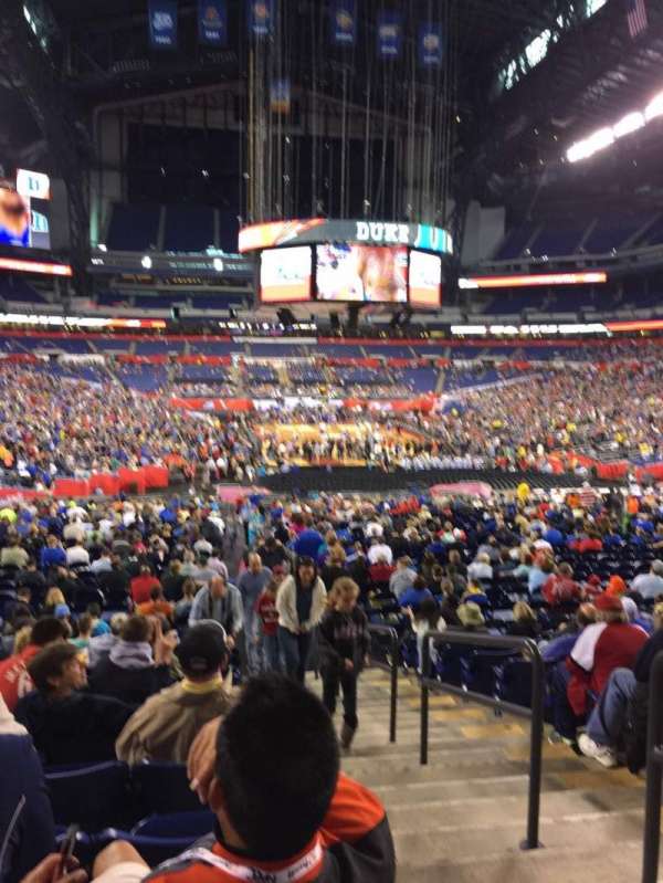 Lucas Oil Stadium, section: 102, row: 33, seat: 2