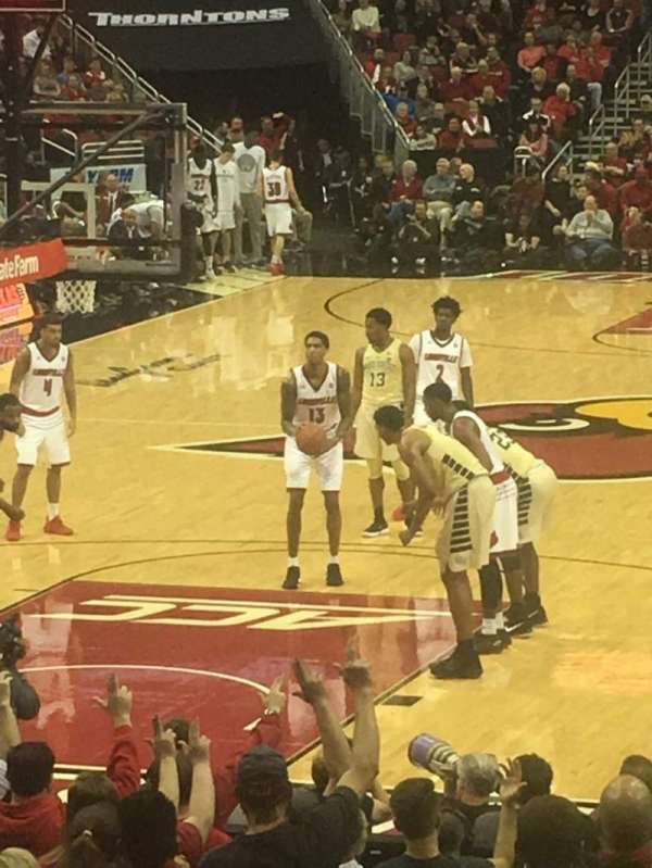 KFC Yum! Center, section: 110, row: S, seat: 12