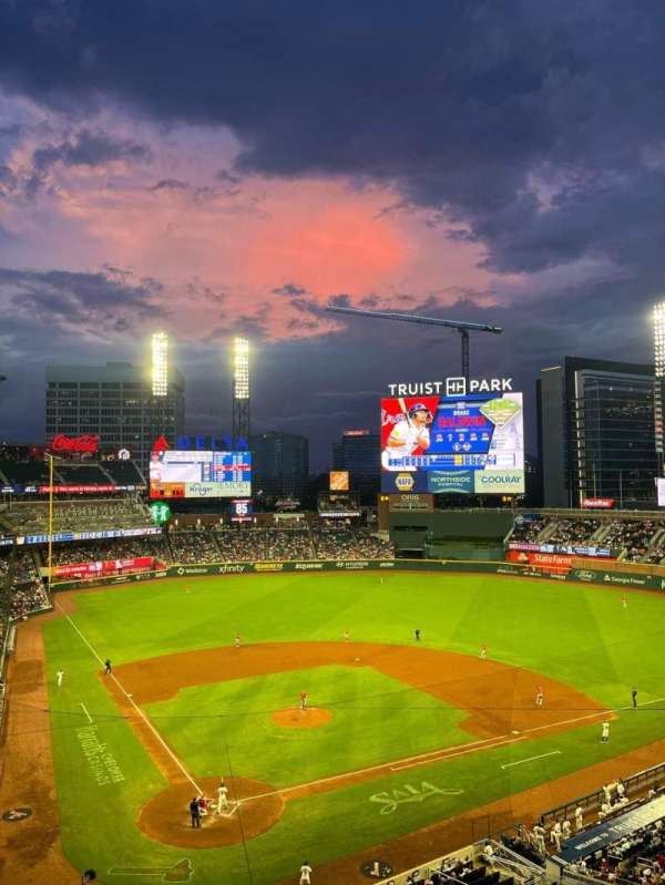 Truist Park, section: 324, row: 1, seat: 16