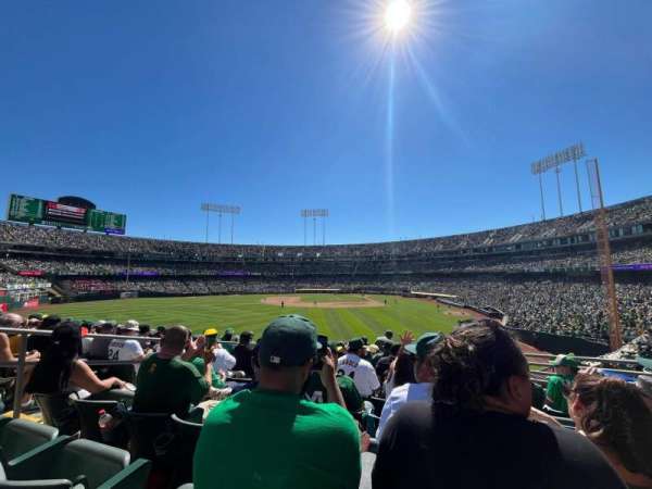 Oakland Coliseum, section: 134, row: 36, seat: 8