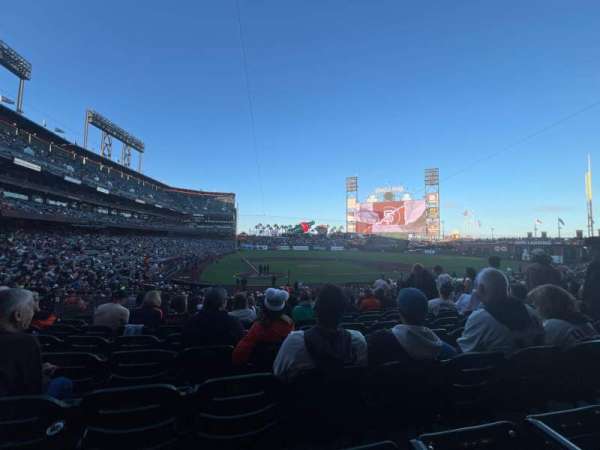 Oracle Park, section: 112, row: 30, seat: 10
