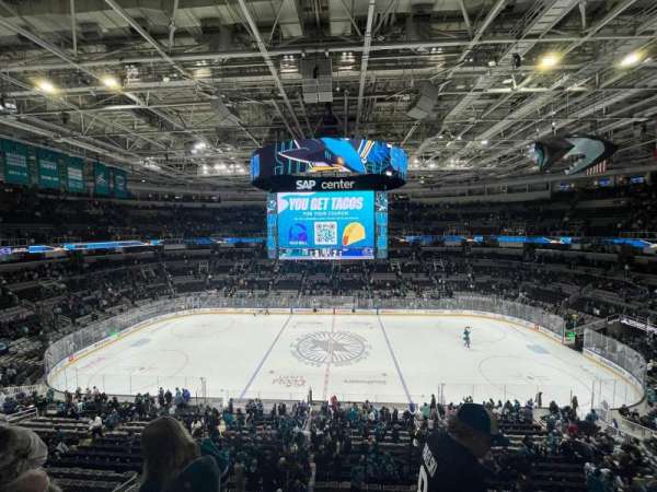 SAP Center, section: 201, row: 3, seat: 8