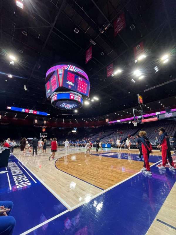 McKale Center, seat: Visitor's Bench