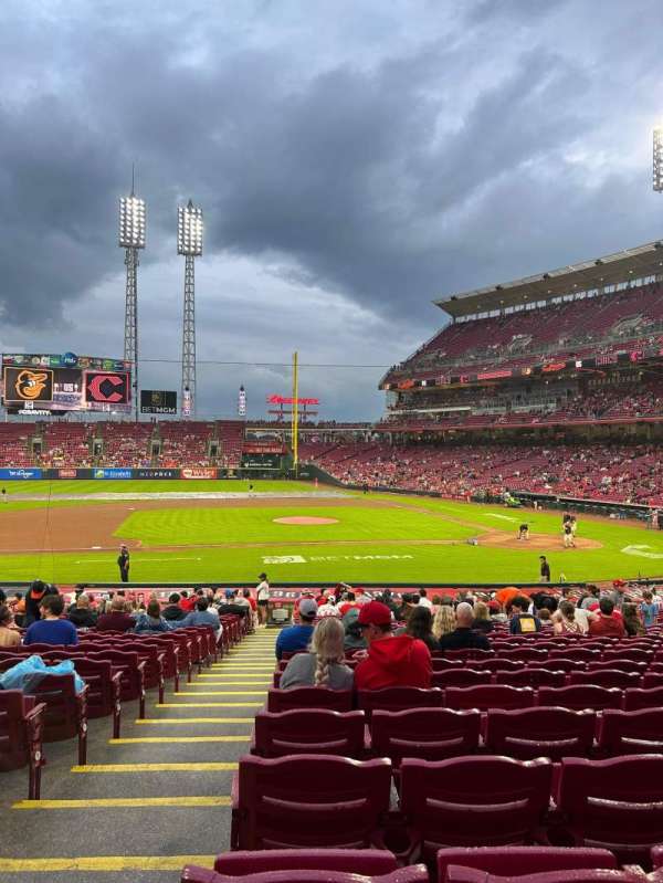 Great American Ball Park, section: 117, row: DD, seat: 15