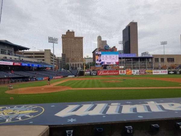 Fifth Third Field, section: 114, row: J, seat: 16