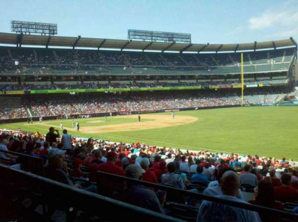 Angel Stadium, section: 228, row: A, seat: 13,14,15