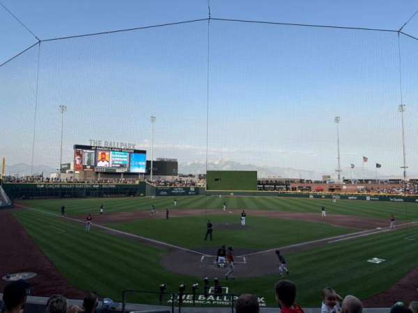The Ballpark at America First Square, section: 110, row: 11, seat: 16