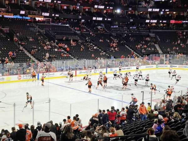 Xfinity Mobile Arena, section: 122, row: 21, seat: 11