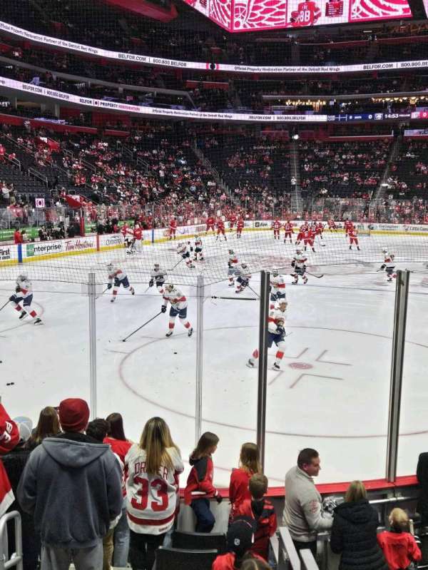 Little Caesars Arena, section: 114, row: 8, seat: 2