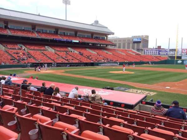 Sahlen Field, section: 114, row: J, seat: 1