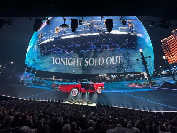 The Sphere, Vegas, section: 107, row: 25, seat: 3