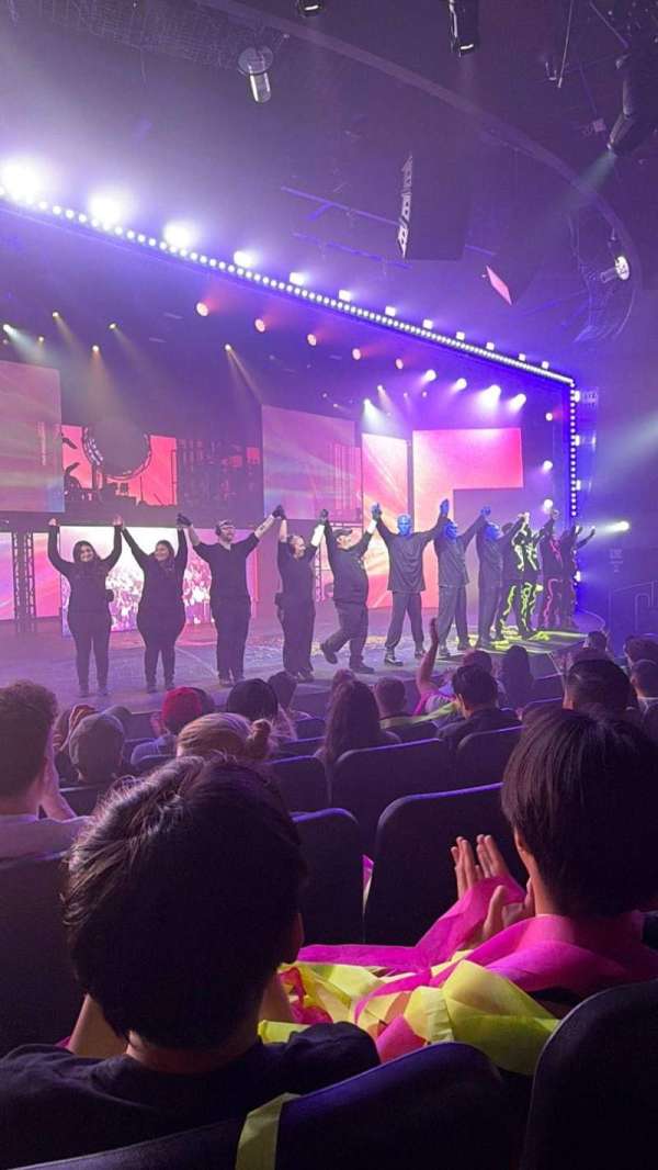 Blue Man Group Theater, section: 102, row: F, seat: 10